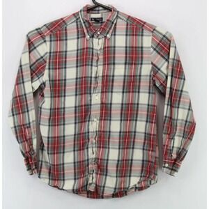 Gap Mens Button Down LS Collared Classic Fit Shirt Medium Multicolor Plaid (2515